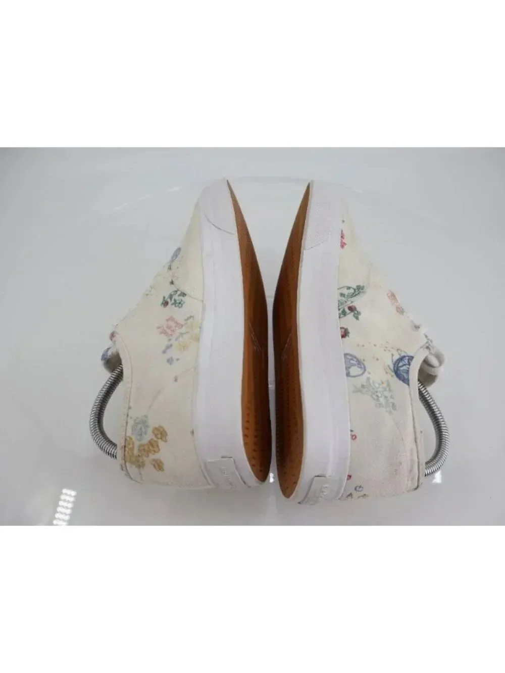 Reformation Hazel Canvas Sneakers Women’s Floral Embroidered Low Top Shoes Sz 10